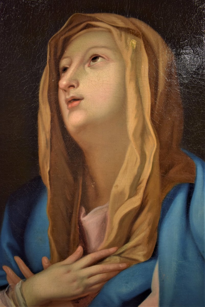 Vierge En Priére  Atelier De Guido Reni  XVIIe Siècle-photo-4