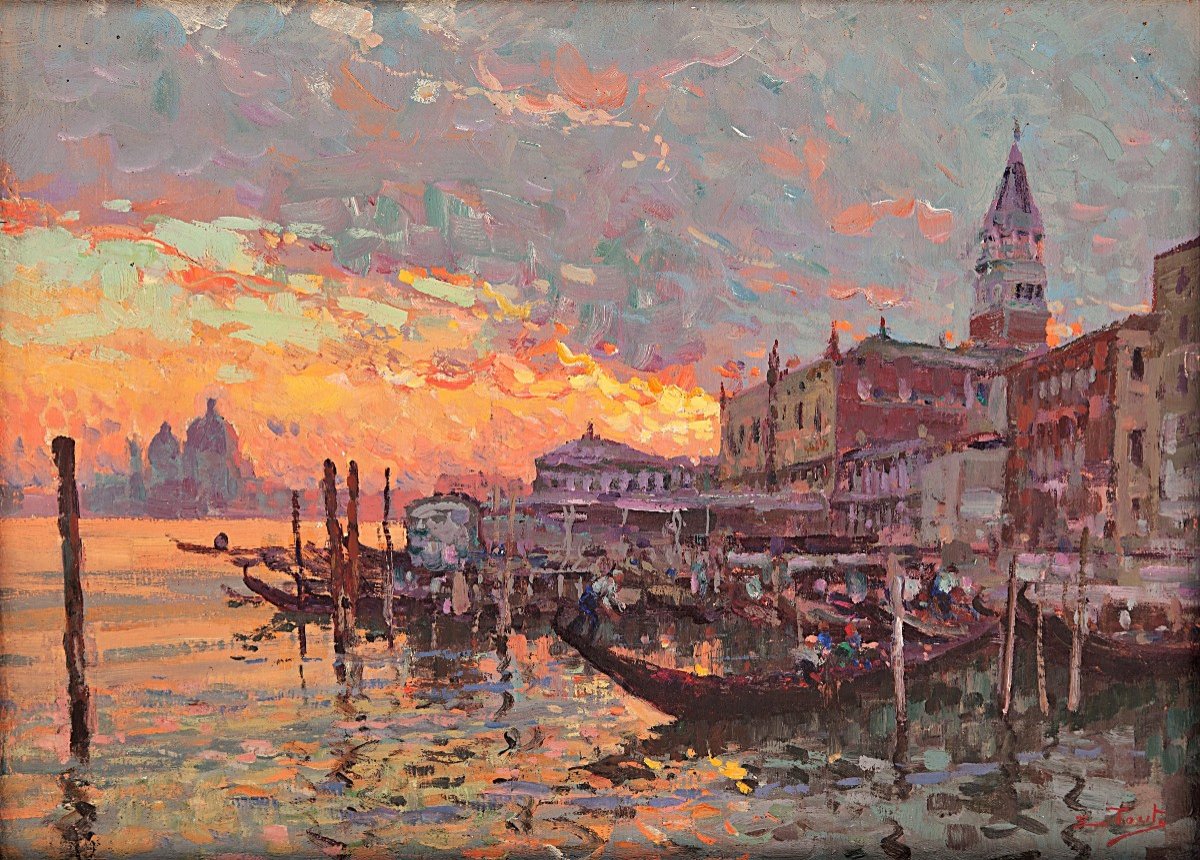 Spectacular Sunset In Venice