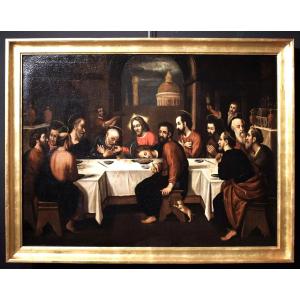 Last Supper - Hispano-flemish Master-  Late 16th Century