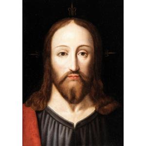 Le visage du Christ Salvator Mundi - Maître Flamand, 1500/1520