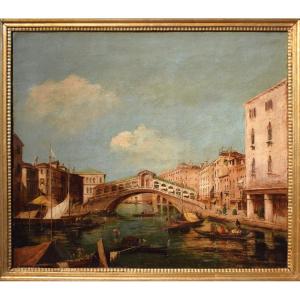 Venise, Grand Canal - Giuseppe Ponga (Chioggia 1856 - Venise 1925)