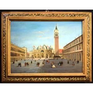 Venice, View Of Piazza San Marco -  Canaletto (venice, 1697–1768) Circle