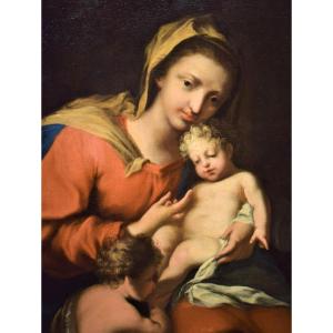 Vierge à l'Enfant et le petit Saint Jean - Jacopo Amigoni (Naples 1682-Madrid 1752)