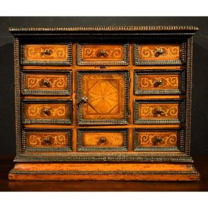 Inlaid Coin Cabinet - City Of Verona,  2nd Half Of The 16th Century