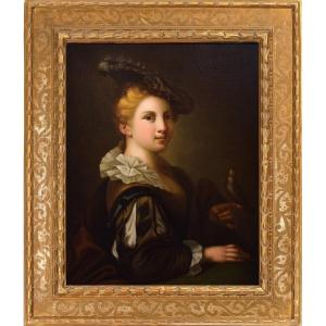 Portrait de jeune Femme - attribué à J.B. Greuze -18e siècle