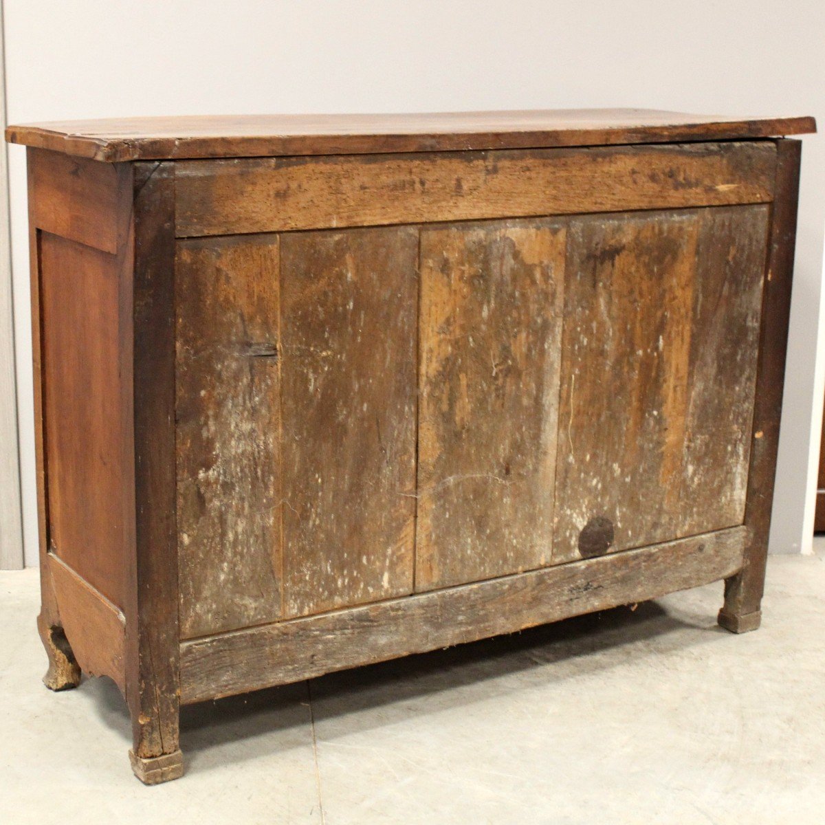 Antique Louis XV Sideboard Dresser Cabinet Cupboard Buffet In Walnut And Cherrywood – 18th-photo-8