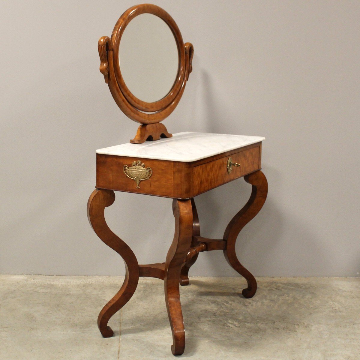 Antique Charles X Dressing Table Furniture - 19th-photo-2