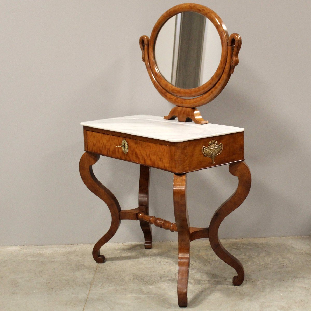 Antique Charles X Dressing Table Furniture - 19th-photo-3