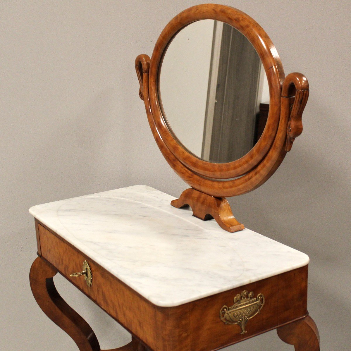 Antique Charles X Dressing Table Furniture - 19th-photo-3