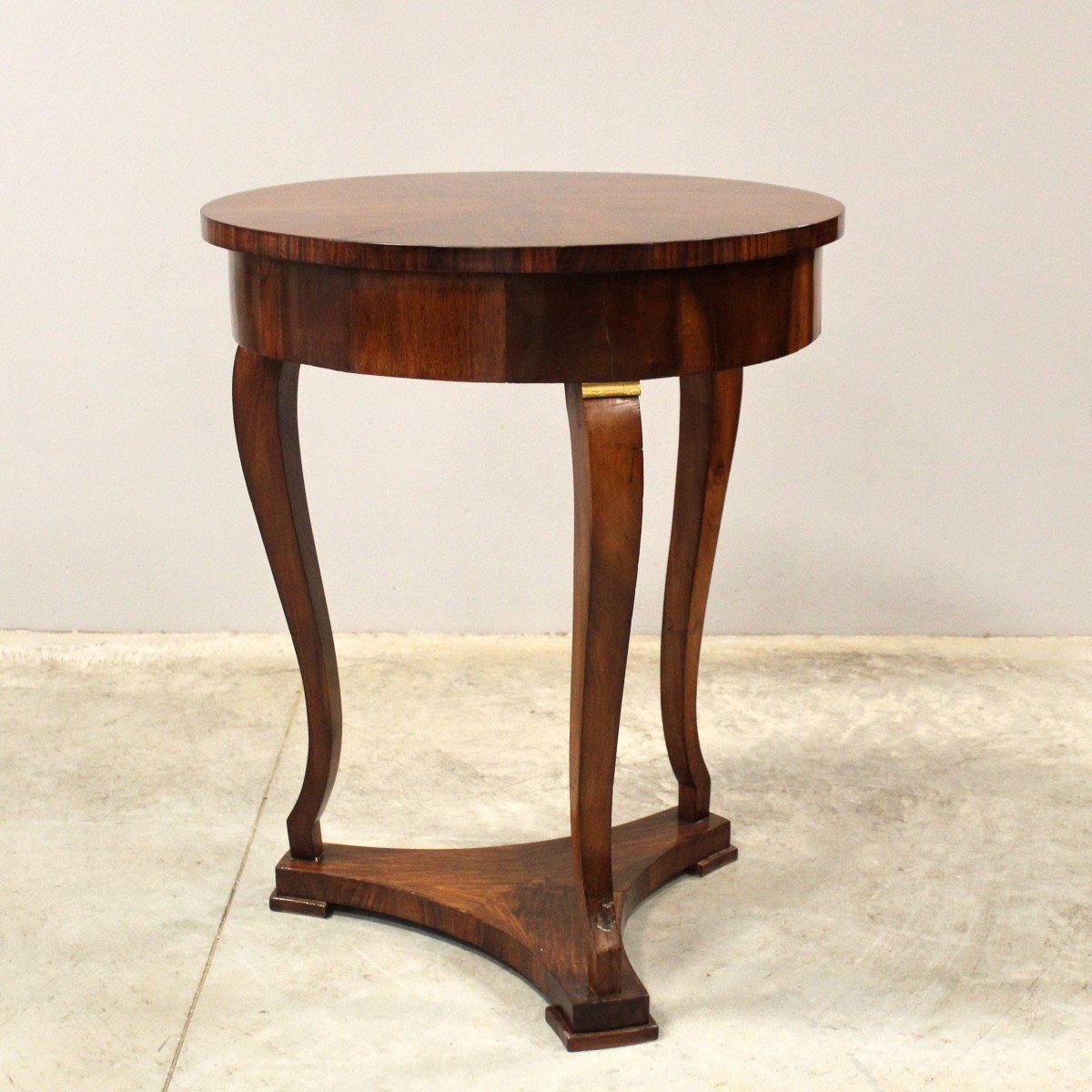 Antique Charles X Small Table In Walnut - Italy 19th-photo-4