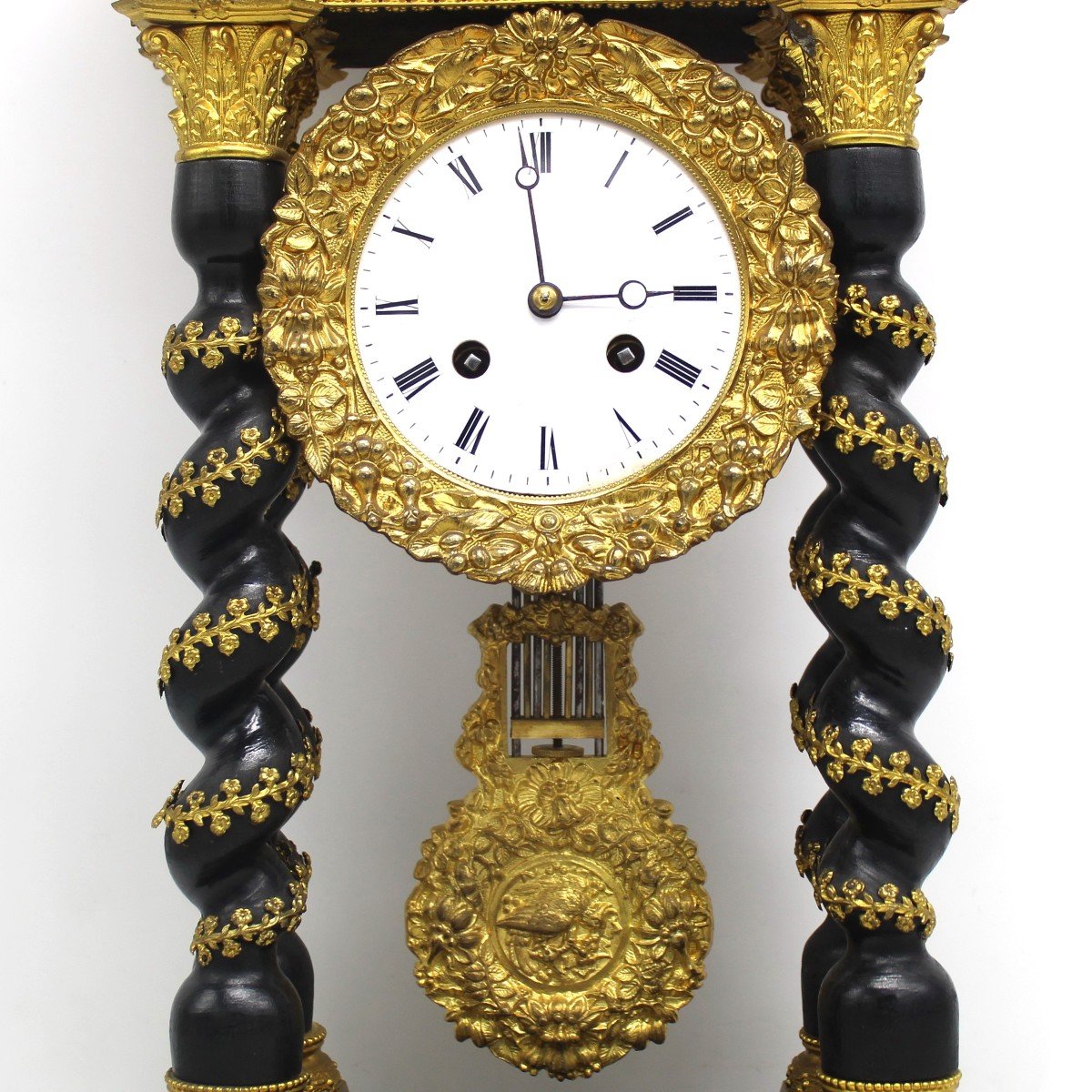 Antique Napoleon III Pendulum Clock  (h.54) – 19th-photo-6