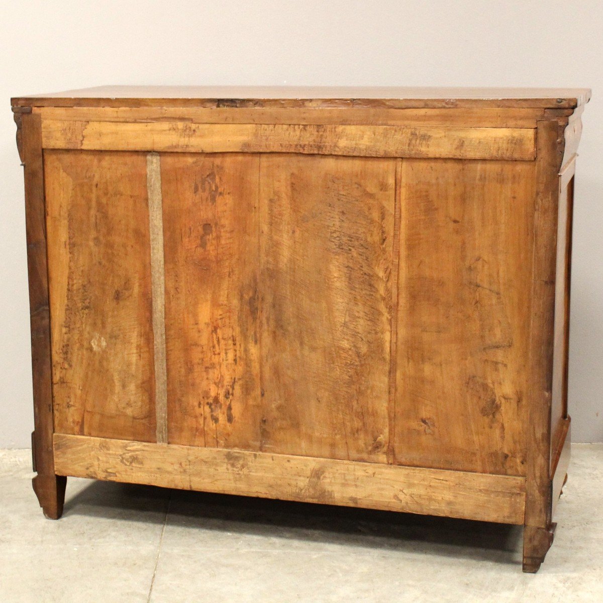 Antique Louis Philippe Chest Of Drawers In Walnut - Italy 19th-photo-8