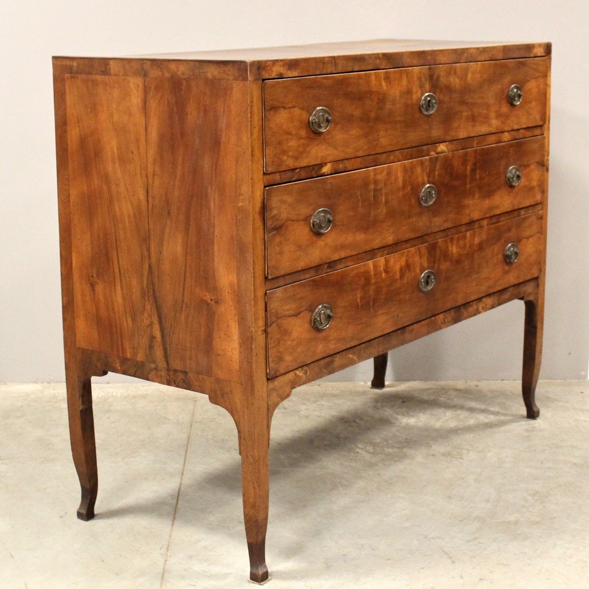 Antique Directoire Chest Of Drawers In Walnut - Italy 18th-photo-2