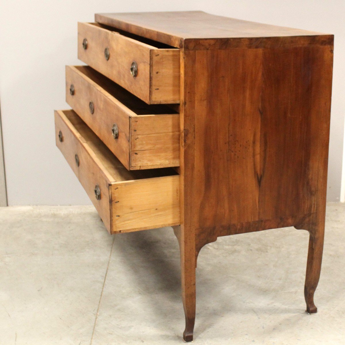 Antique Directoire Chest Of Drawers In Walnut - Italy 18th-photo-4