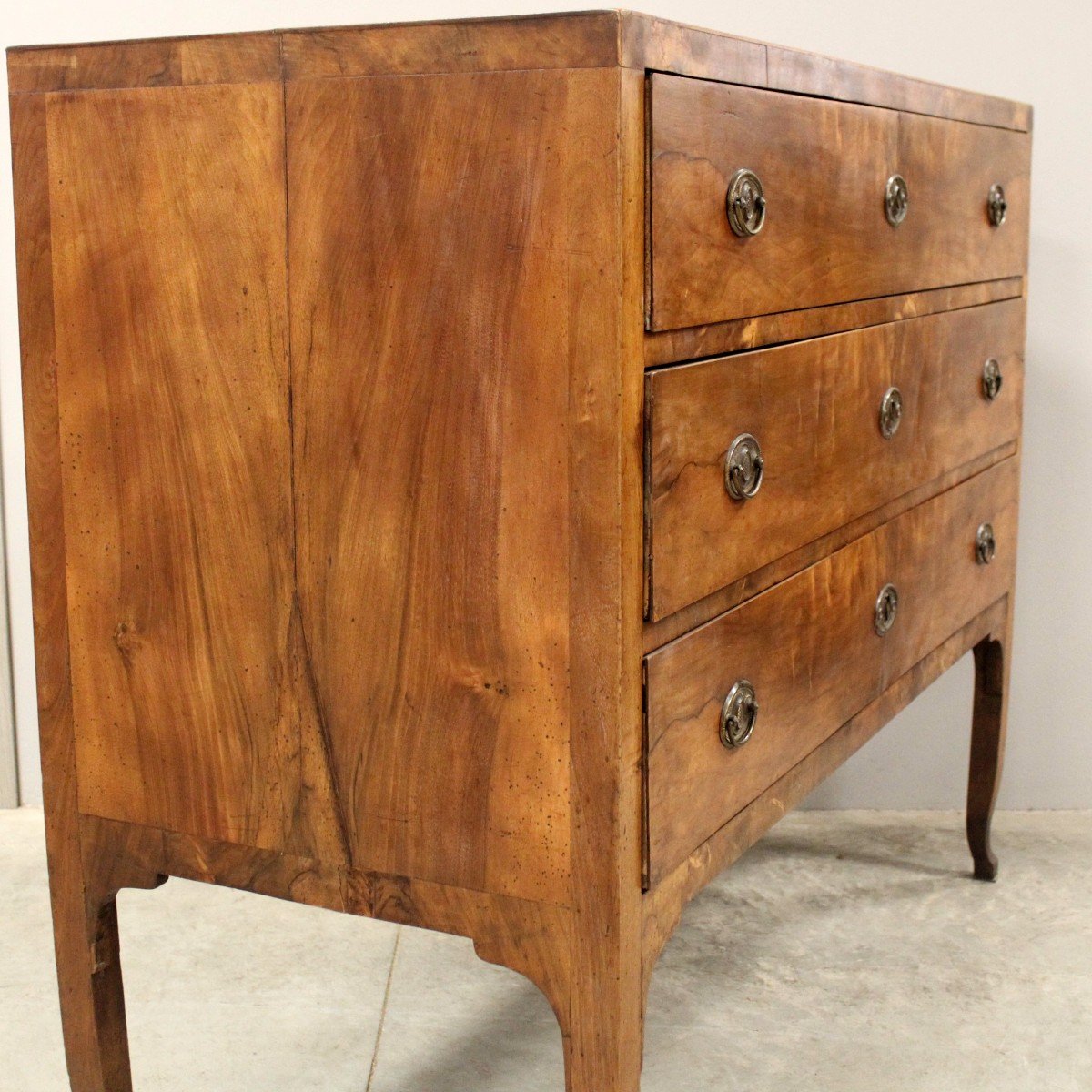 Antique Directoire Chest Of Drawers In Walnut - Italy 18th-photo-3