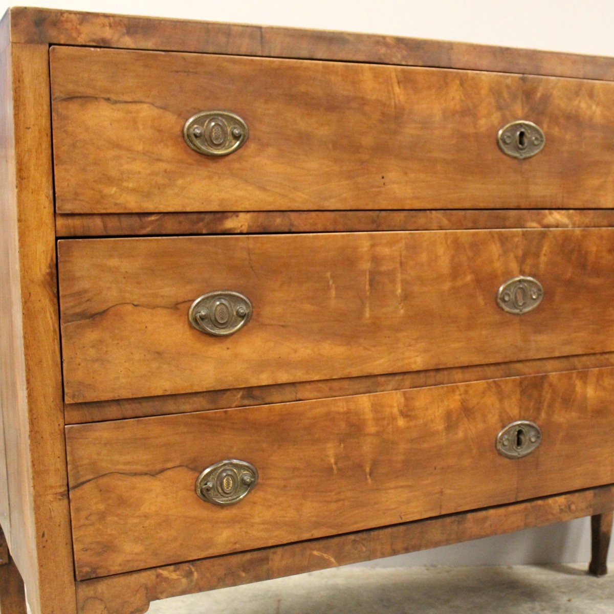 Antique Directoire Chest Of Drawers In Walnut - Italy 18th-photo-5