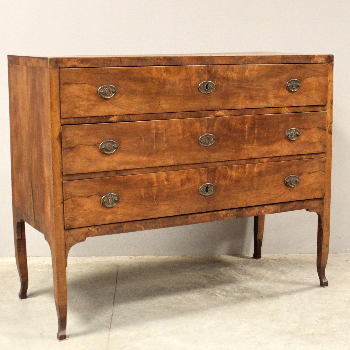 Antique Directoire Chest Of Drawers In Walnut - Italy 18th