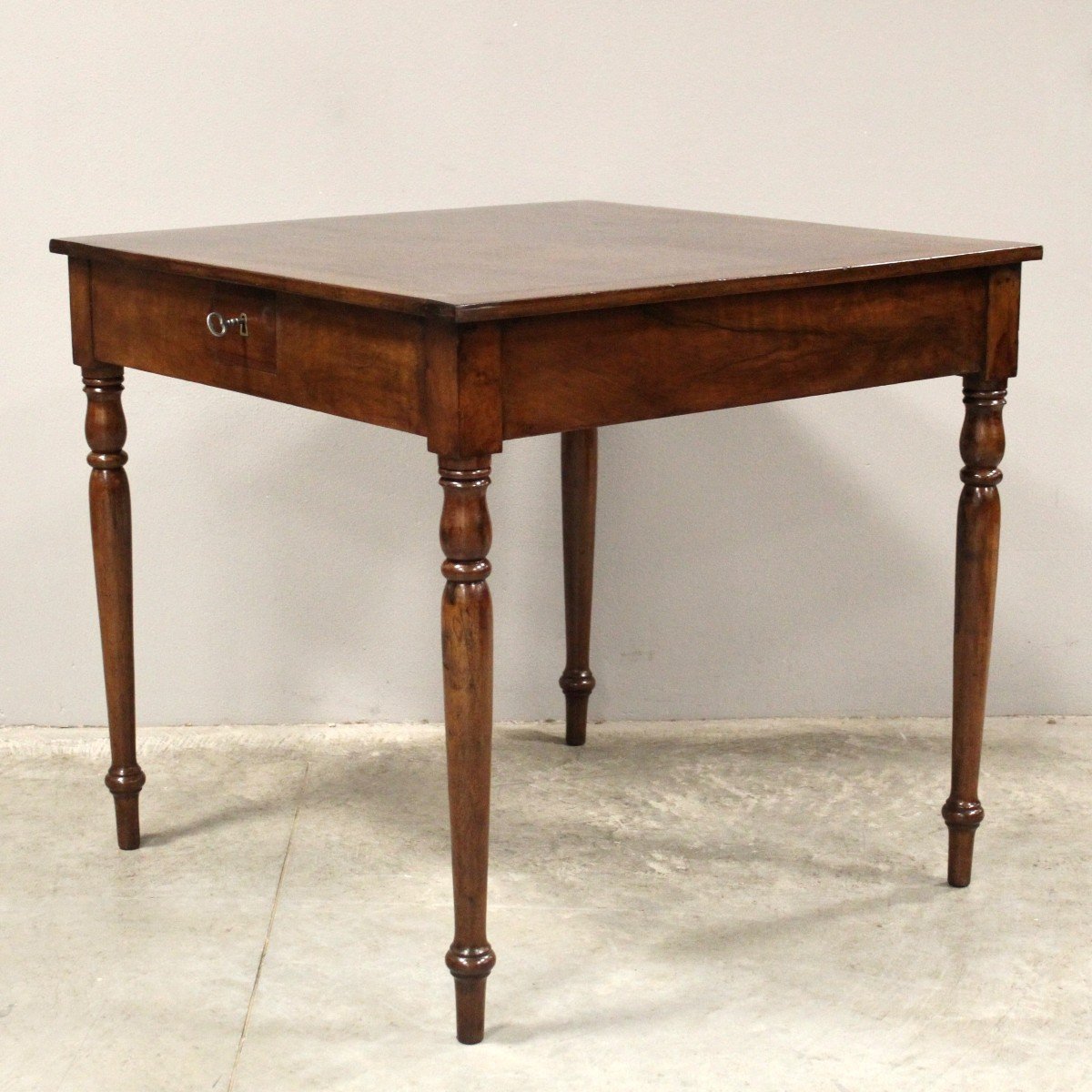 Antique Louis Philippe Table In Walnut - Italy 19th-photo-2