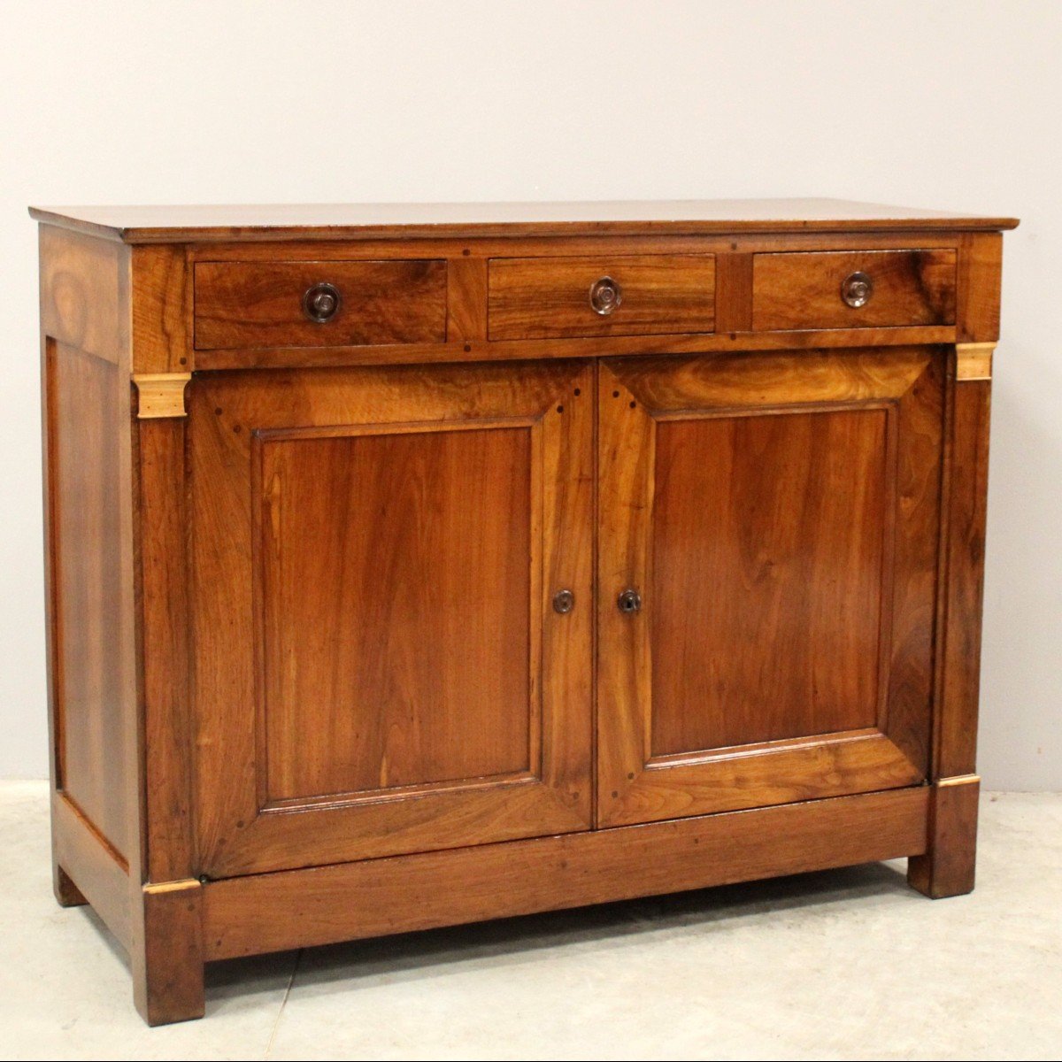 Antique Restoration Sideboard Dresser Cabinet Cupboard Buffet In Walnut – 19th-photo-2