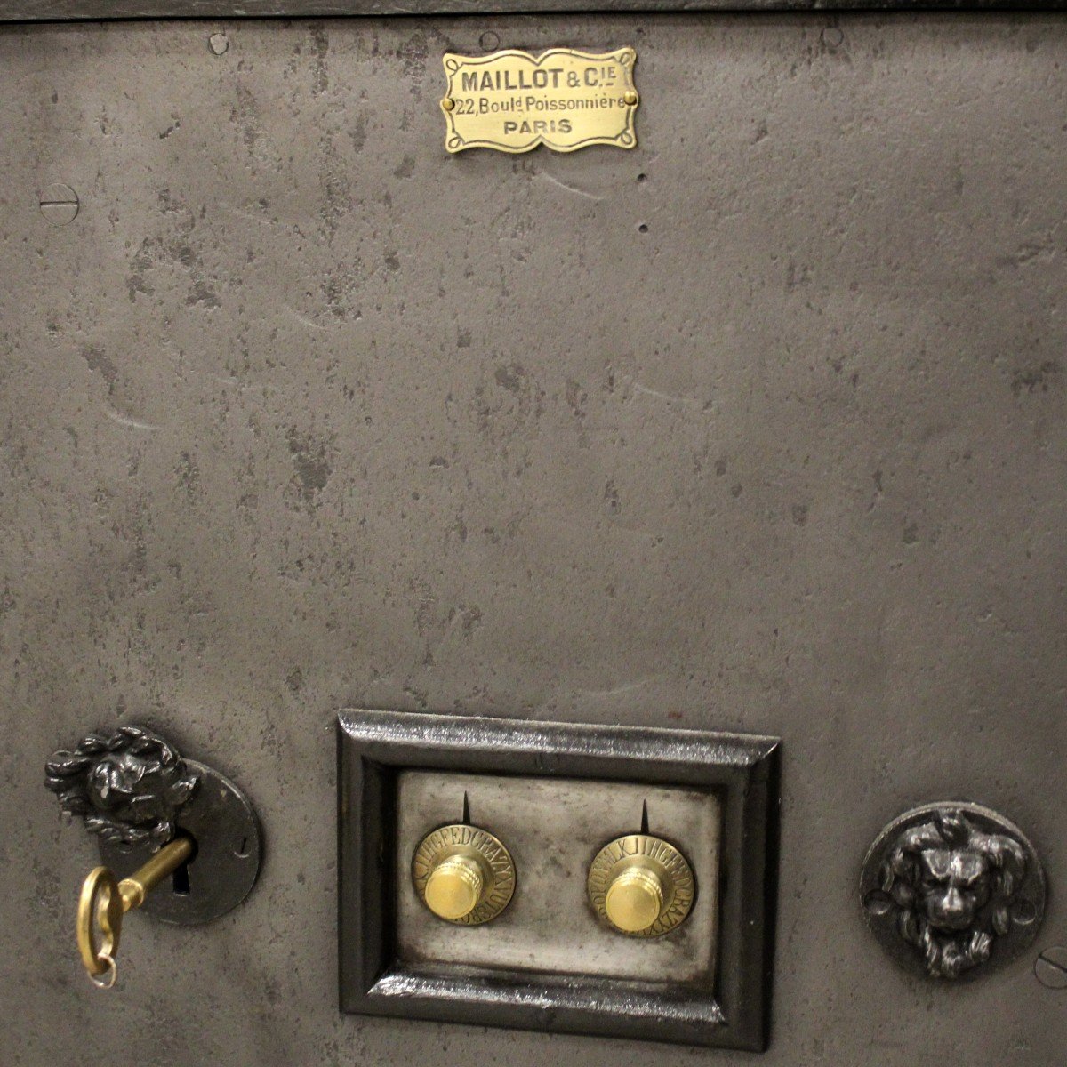 Antique Safe Strongbox-photo-5