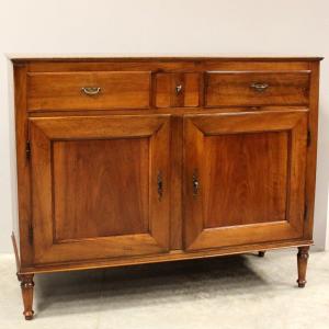 Antique Directoire Sideboard Dresser Cabinet Cupboard Buffet In Walnut – Italy 18th
