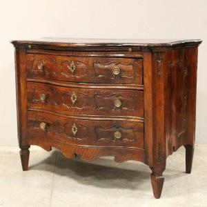 Antique Louis XVI Chest Of Drawers In Walnut - Italy 18th