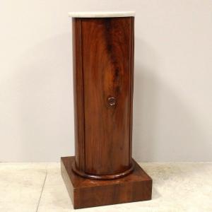 Antique Empire Column Cabinet In Walnut - Italy 19th