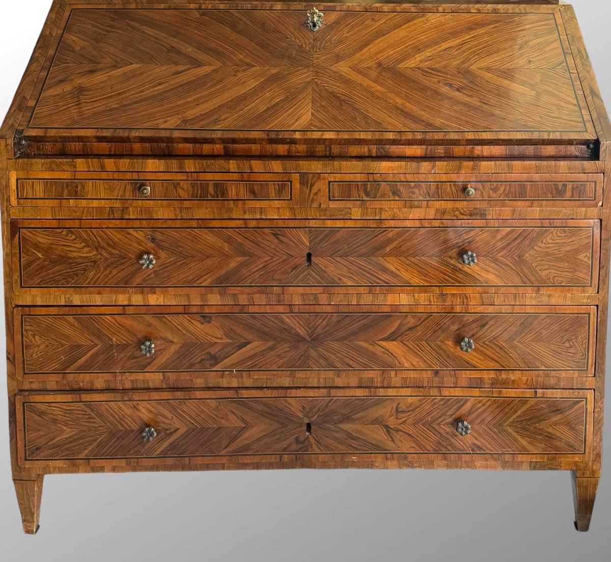 Flap-top Chest Of Drawers - Louis XVI Period-photo-3
