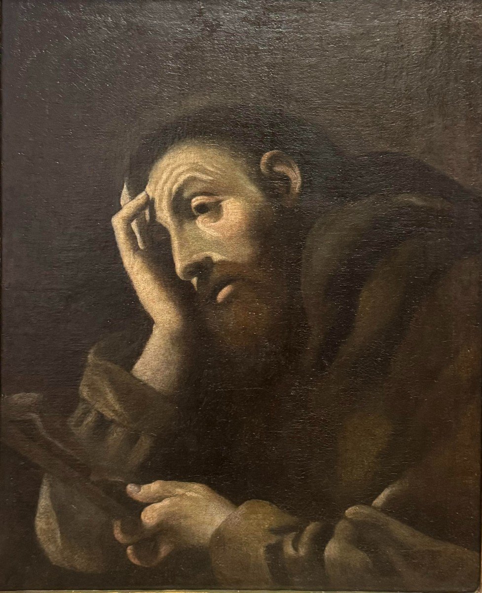 Painting "st. Francisco In Prayer" - Ercole Gennari-photo-3