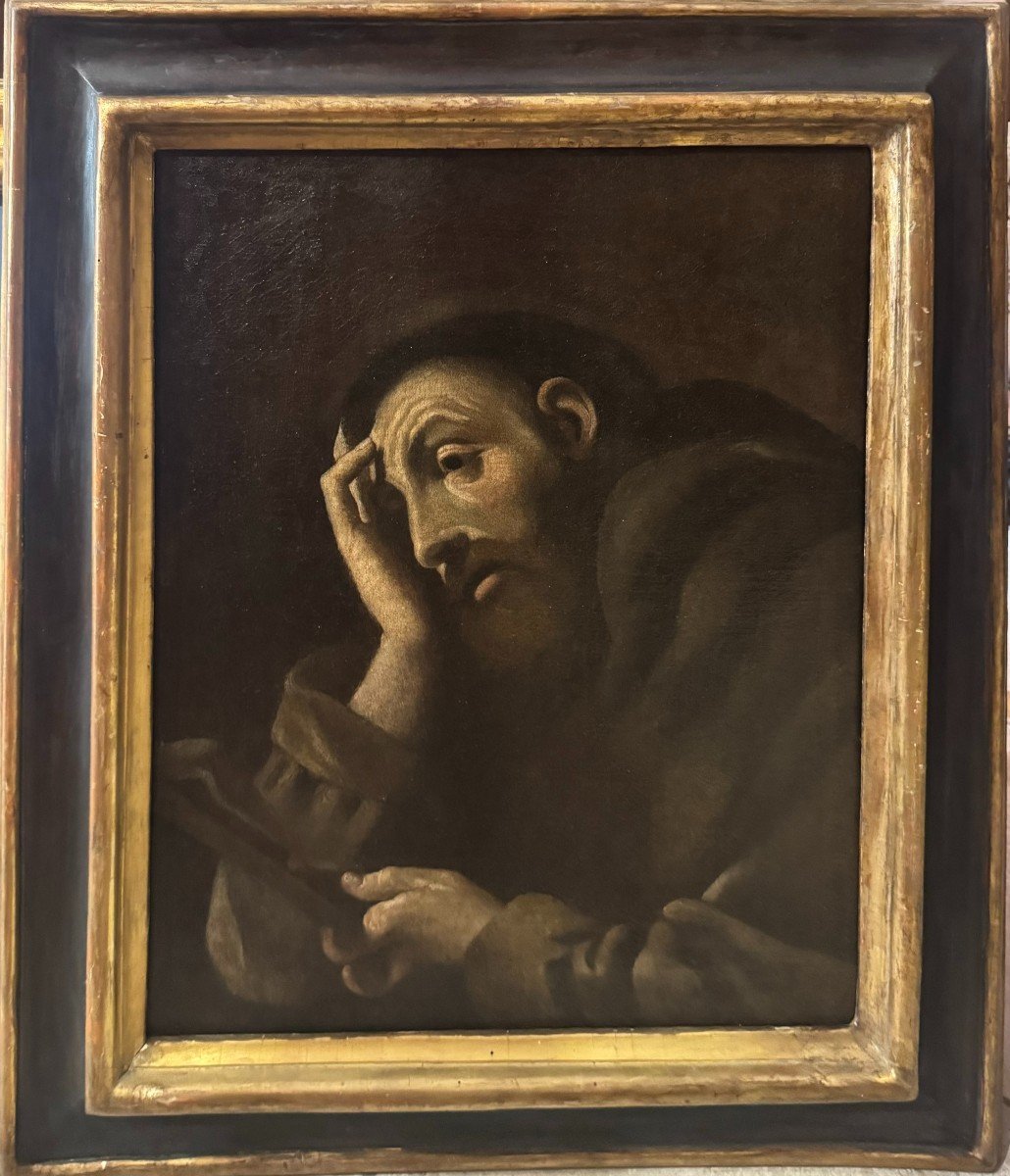 Painting "st. Francisco In Prayer" - Ercole Gennari-photo-1