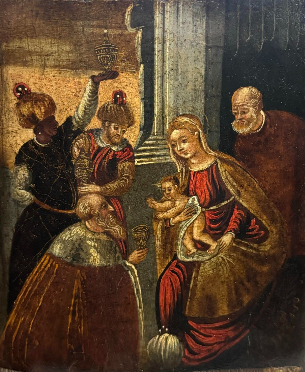 Venetian Cretian Icon - Adoration Of The Magi-photo-4