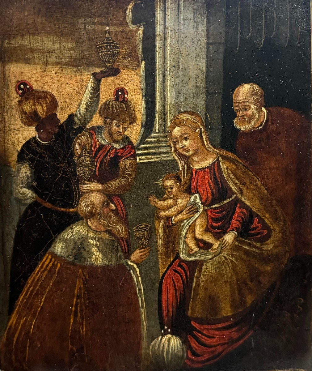 Venetian Cretian Icon - Adoration Of The Magi