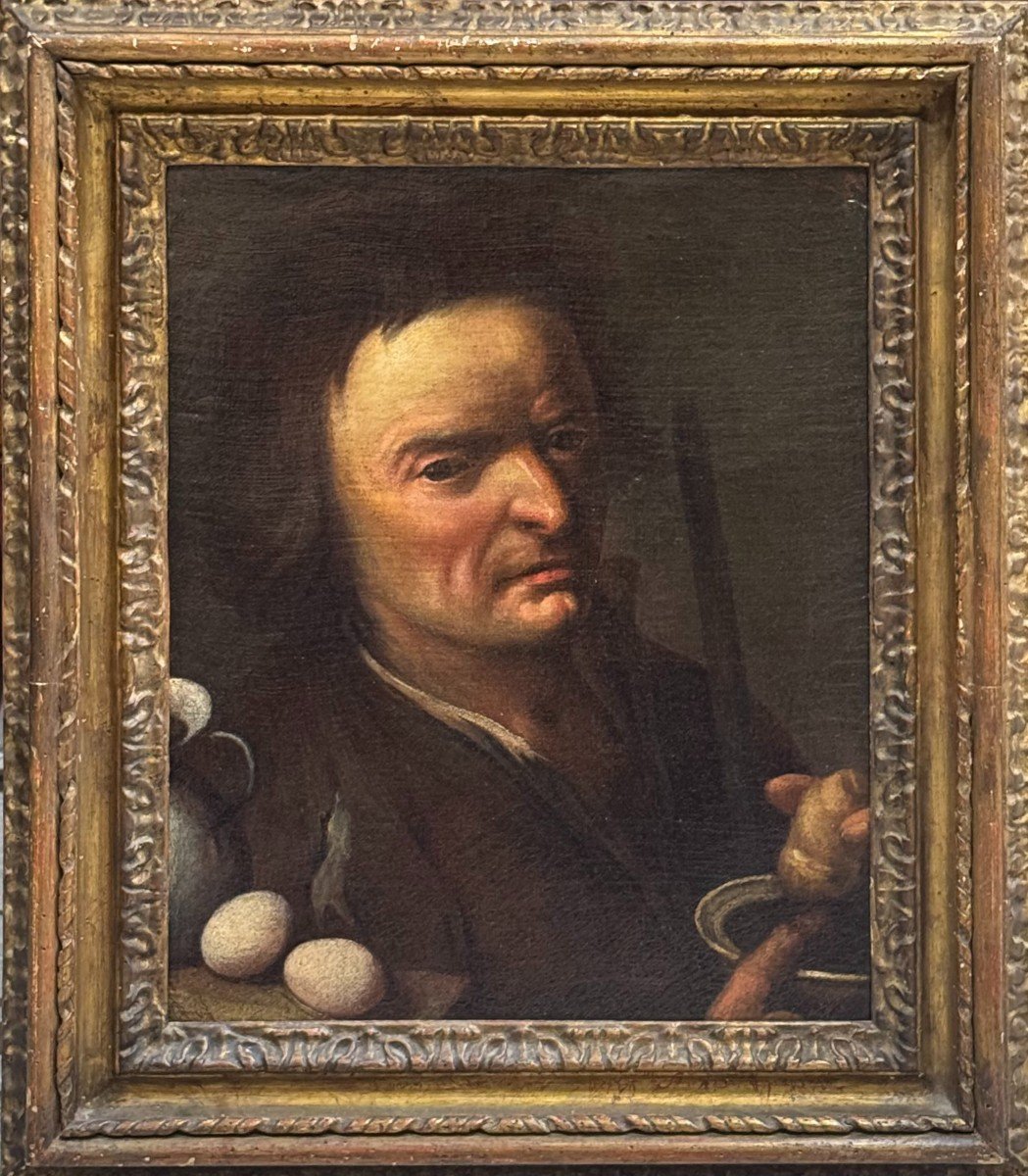 Portrait d'Homme - Peinture Sur Toile d'Un Peintre Flamand Du XVIIe Siècle