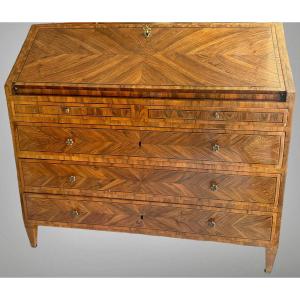 Flap-top Chest Of Drawers - Louis XVI Period