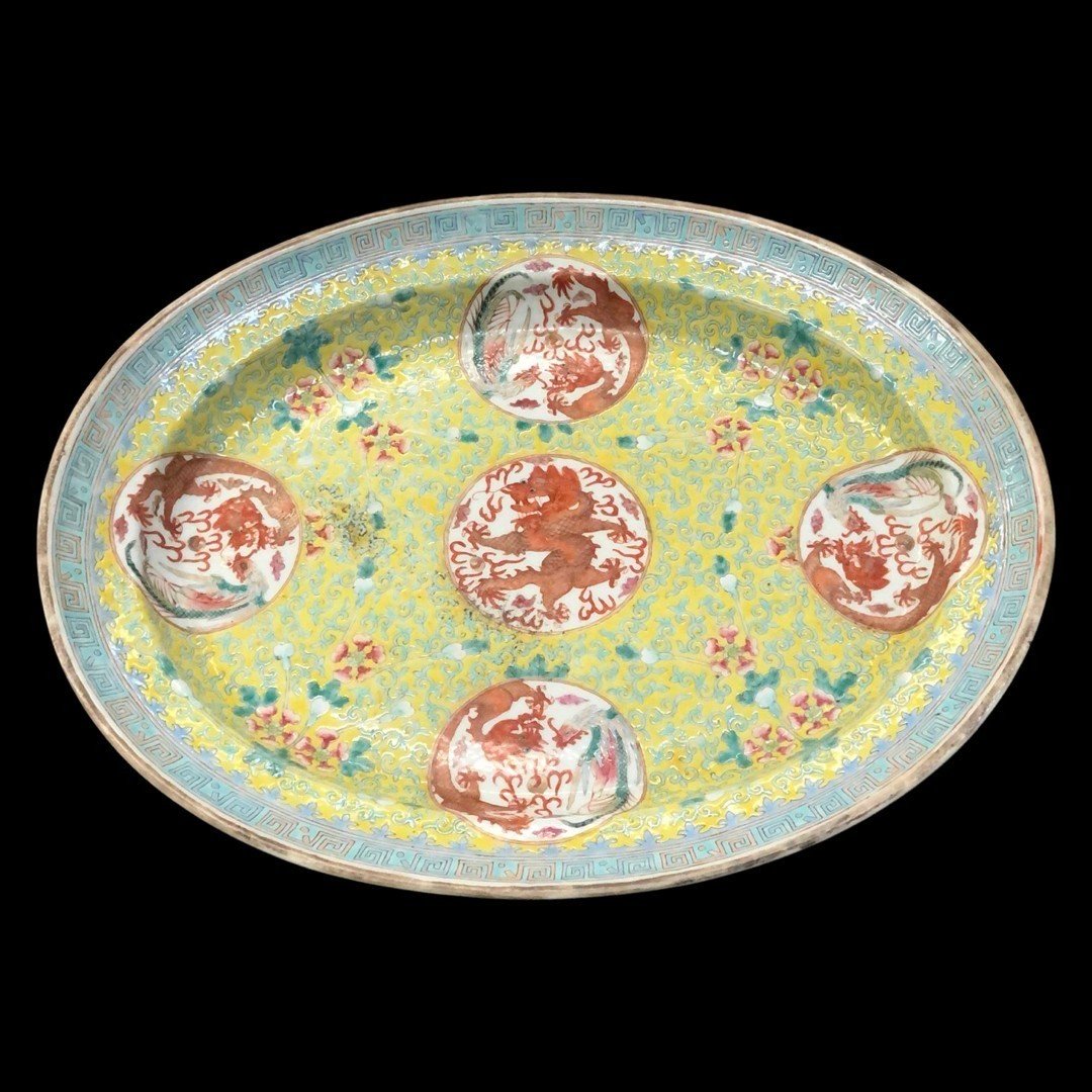  Chine, Assiette En Porcelaine