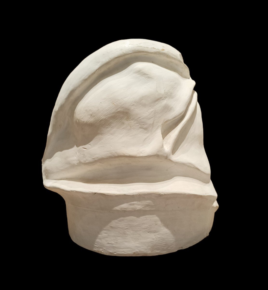 Plaster Bust Depicting A Female Subject. Italy ,middle Of The 20th Century.-photo-3