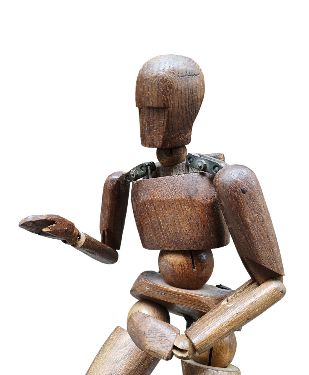 Metaphysical Mannequin In Wood . Italy ,first Quarter Of The 20th Century.-photo-2