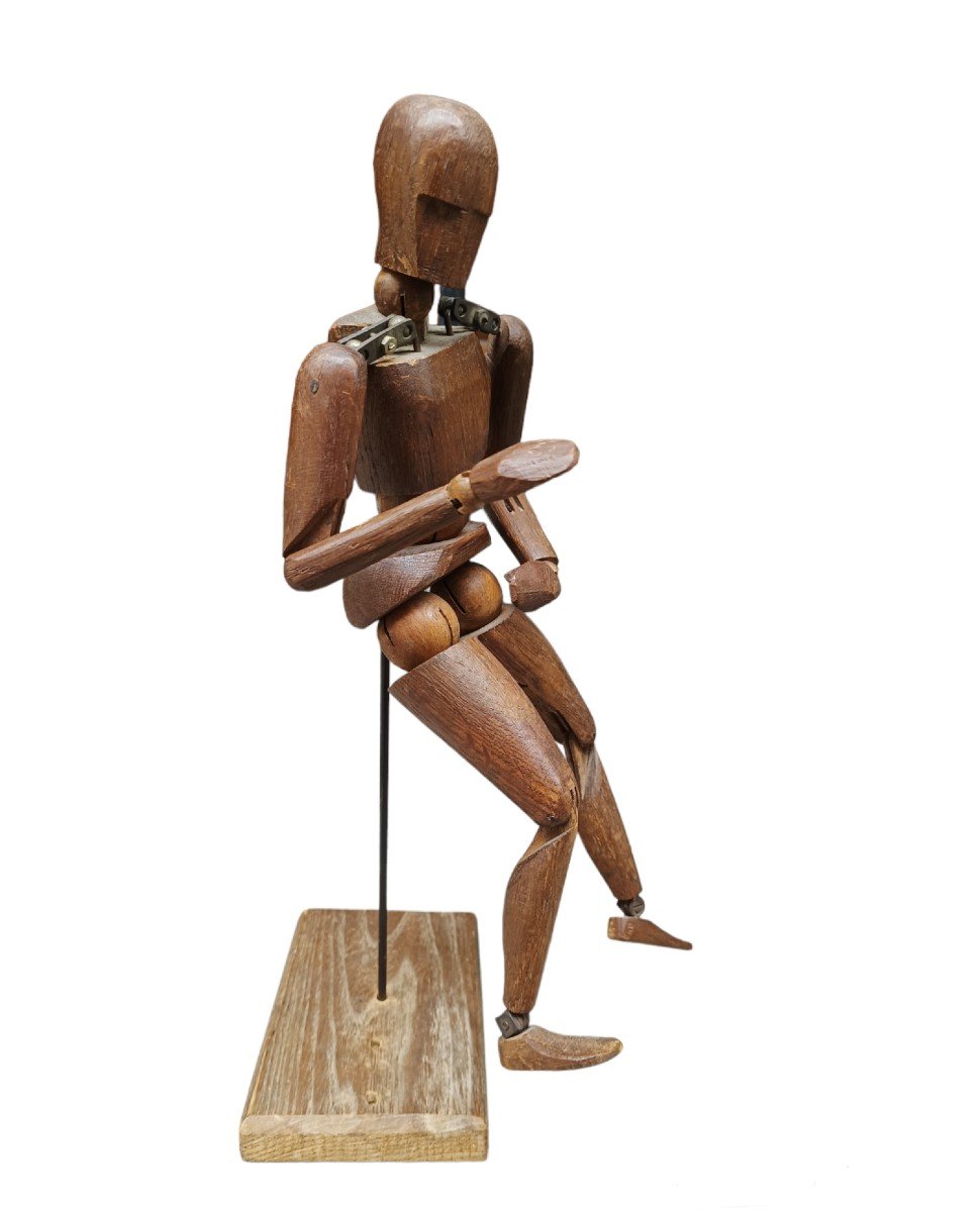 Metaphysical Mannequin In Wood . Italy ,first Quarter Of The 20th Century.-photo-3