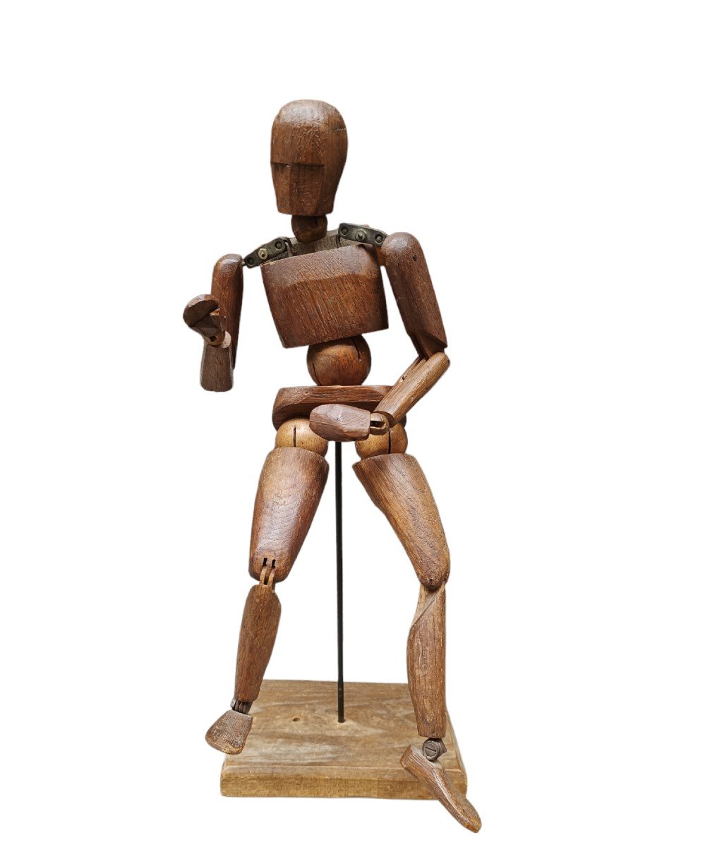 Metaphysical Mannequin In Wood . Italy ,first Quarter Of The 20th Century.