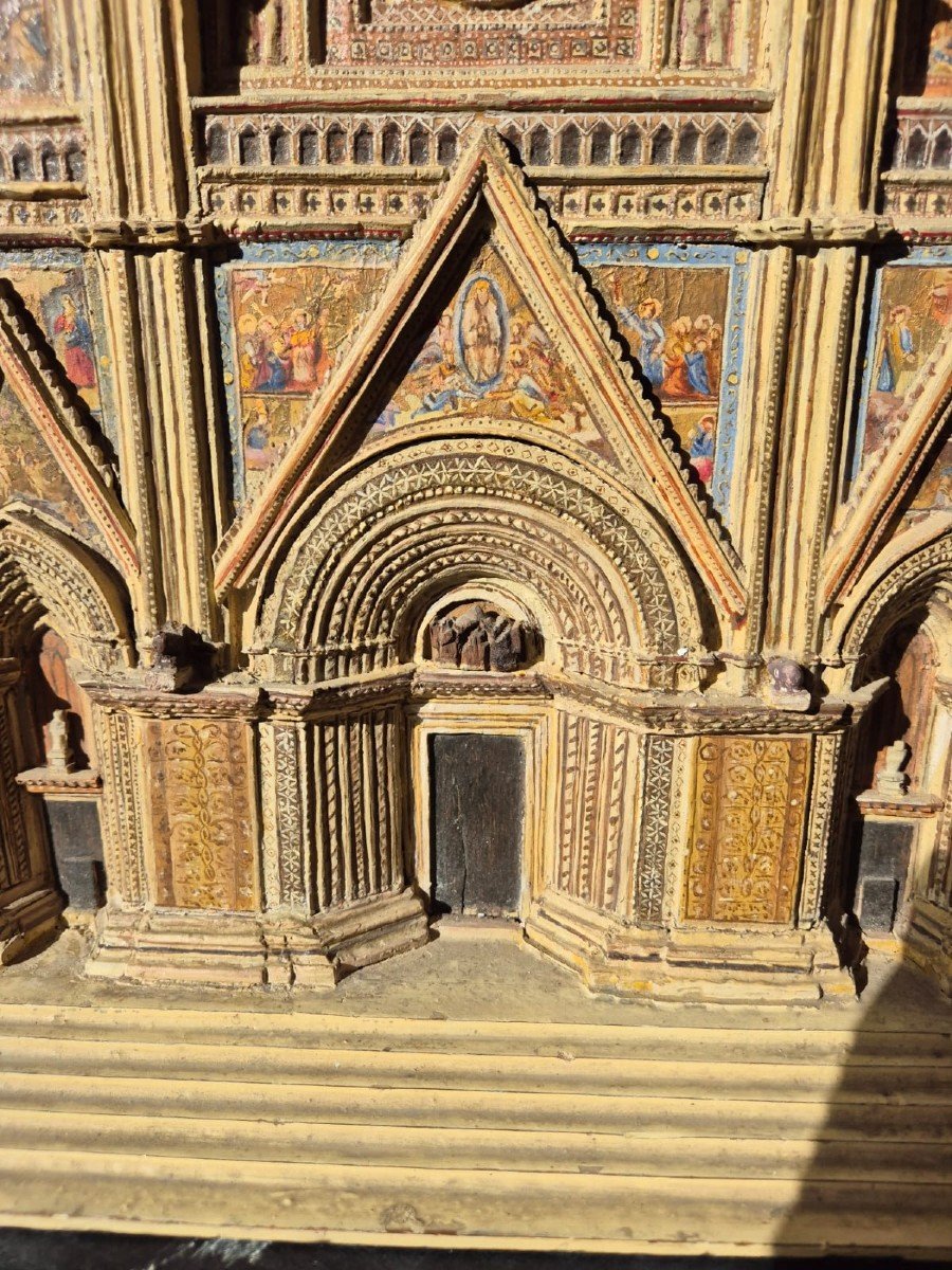 Model Of The Facade Of The Orvieto Cathedral.italy,early 20th Century.-photo-1