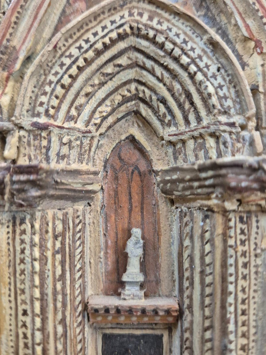 Model Of The Facade Of The Orvieto Cathedral.italy,early 20th Century.-photo-5