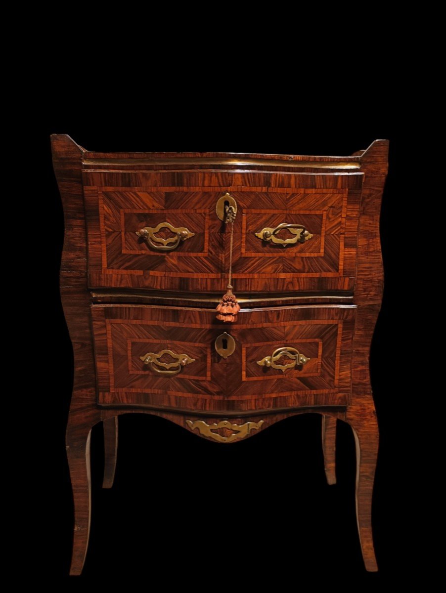 Veneered Bedside Table.sicily,early 18th Century.