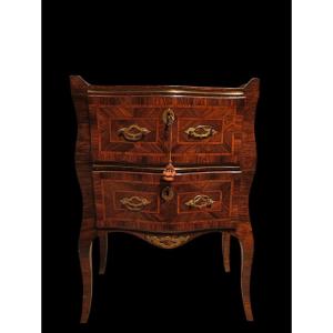 Veneered Bedside Table.sicily,early 18th Century.