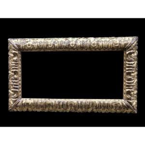 Carved And Gilded Wooden Frame.  Bologna, 17th Century.