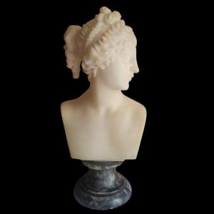 Bust Of Venus In Alabaster.late XIXth Century.