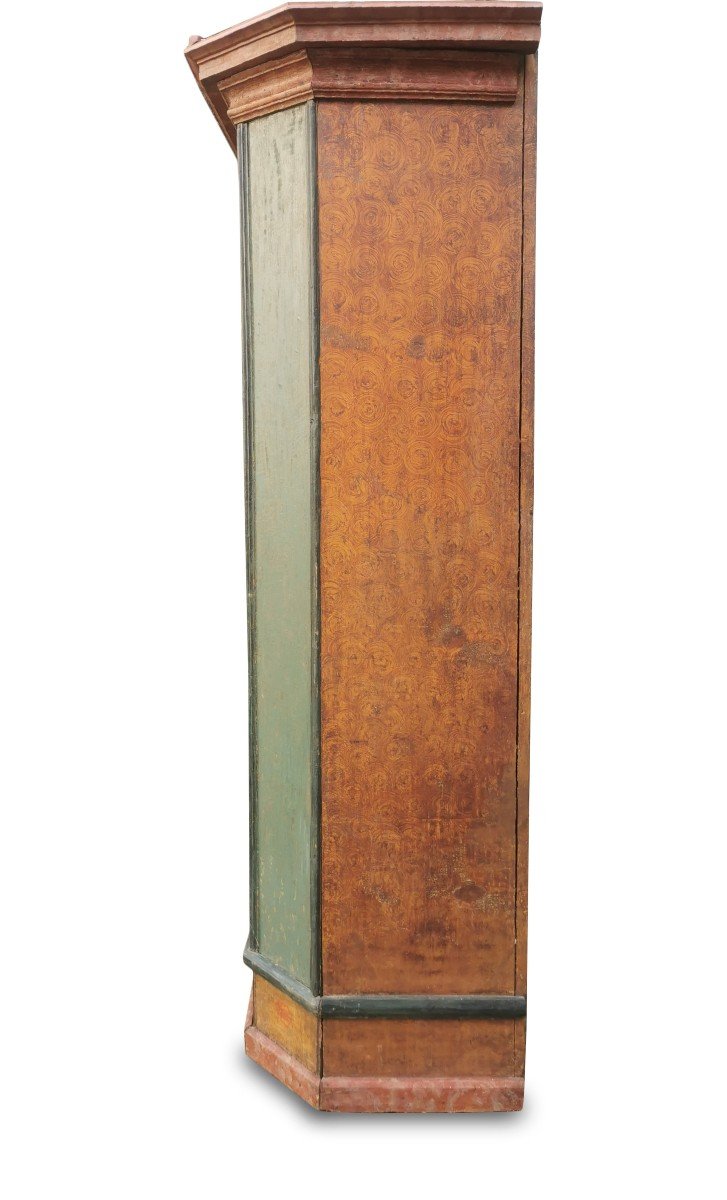 Armoire tyrolienne verte datée 1782-photo-2