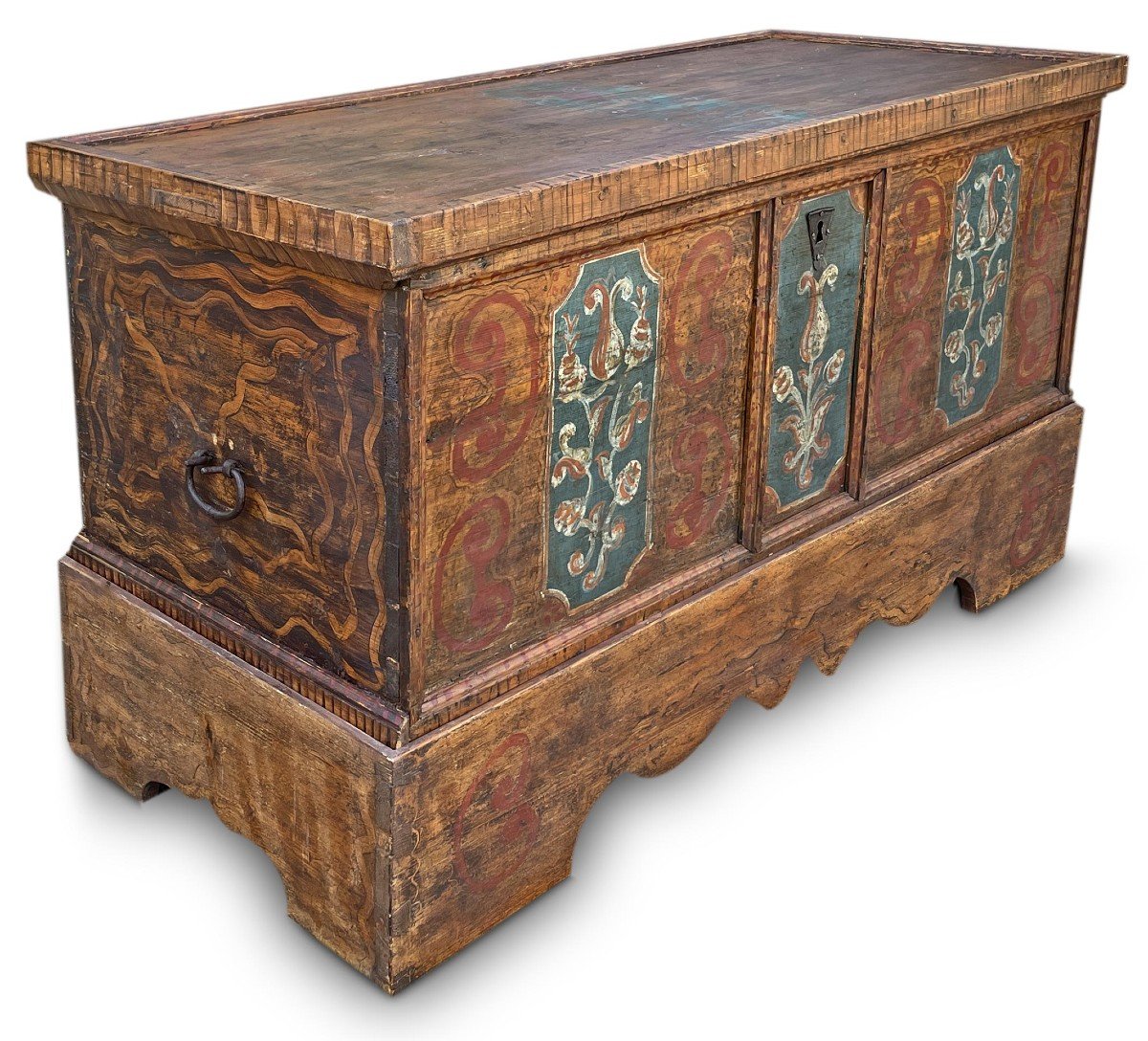 Tyrolean Painted Chest Mid XVIII -photo-1