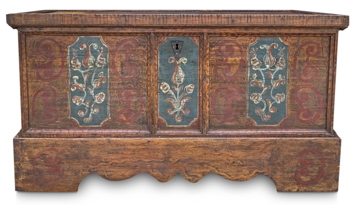 Tyrolean Painted Chest Mid XVIII 