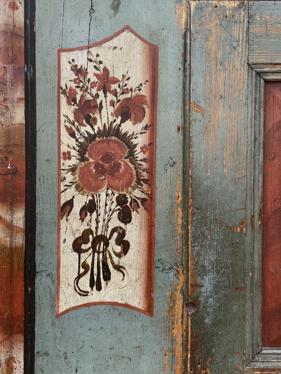 Blue Painted Cabinet Circa 1810 -photo-6