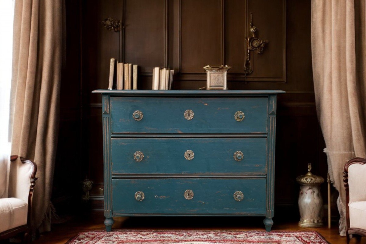 Alpine Painted Chest Of Drawers  -photo-6